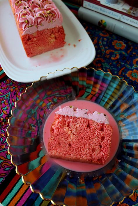 Rooh Afza Milk Cake Sweetened Whipped Cream, Milk Cake, Vanilla Essence, Indian Desserts, White Flour, White Bowls, Cake Batter, Perfect Desserts, Baking Pans