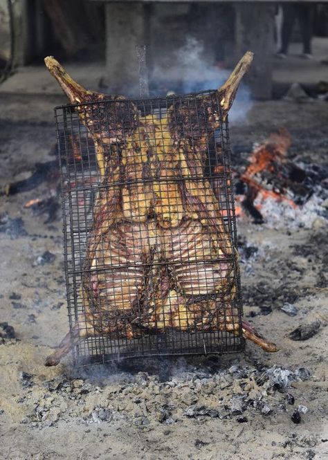 Lamb on the spit. La Pampa Argentina , #AFF, #spit, #Lamb, #La, #Argentina, #Pampa #ad Lamb Spit, 3d Object, Recipe Images, Photo Image, Stock Photos, Argentina