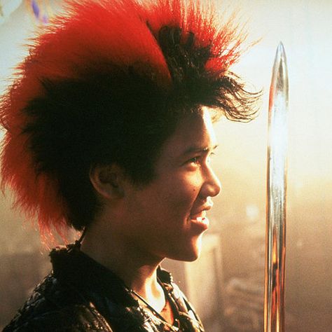 Rufio Costume, Hook Robin Williams, Rufio Hook, Movie Character Tattoos, Hook 1991, Hook Movie, Dante Basco, Bright Red Hair, Last Words