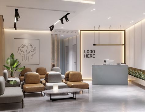 Hospital Clinic Interior, Gynecologist Office Design, Aesthetic Clinic Waiting Area, Clinic Dental Design, Medical Office Waiting Room Ideas, Minimal Clinic Interior Design, Waiting Room Design Office, Esthetic Clinic Design Interiors, Interior Clinic Design