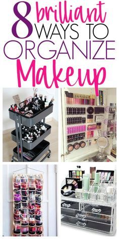 8 Must See Ideas To Organize Makeup in a Small Bathroom - Organization Obsesssed Ways To Organize Makeup, Makeup Organizing Hacks, Diy Makeup Organizer, Diy Bathroom Storage Ideas, Make Up Diy, Organize Makeup, Makeup Organization Diy, Small Bathroom Organization, Diy Bathroom Storage