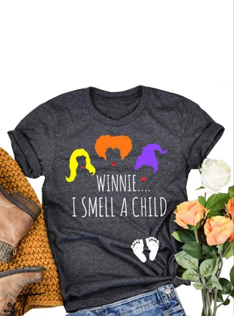 EXMIUN Winnie I Smell a Child Pregnancy Halloween Shirts Women Fall Pregnancy T Shirts Sanderson Sisters Top Tees at Amazon Women’s Clothing store Halloween Pregnancy Reveal, Hocus Pocus Tshirt, Halloween Pregnancy Shirt, Sanderson Sisters Shirt, Halloween Pregnancy Announcement, Pregnant Halloween, Fall Maternity, Pregnancy Announcement Shirt, Pregnancy Tshirts