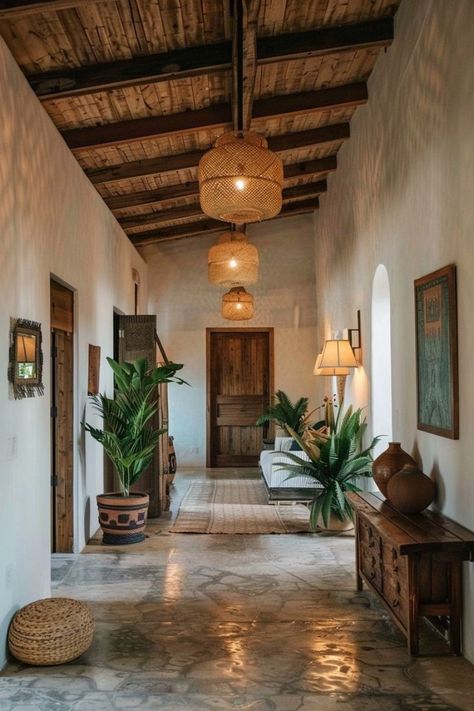 Carribean House, Hacienda Homes, Spanish Home Decor, Tuscan Style Homes, Hacienda Style Homes, Mexico House, Farmhouse Decor Ideas, Mexican Home, Spanish Style Home