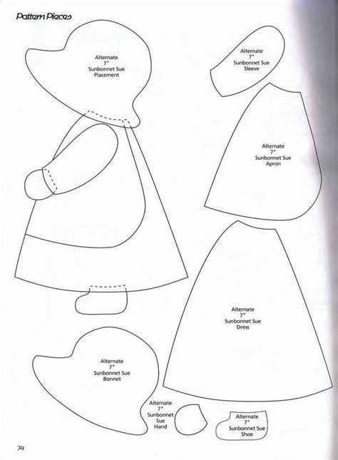 Applique Templates Printable Free, Girl Quilts Patterns, Free Applique Patterns, Bonnet Pattern, Applique Quilt Patterns, Sunbonnet Sue, Applique Templates, Applique Quilting, Pola Sulam