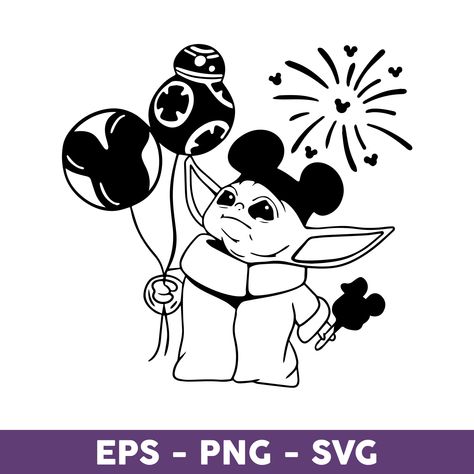 Starwars Disney Shirt Ideas, Baby Yoda Disney Svg, Disney Templates, Svg Star Wars, Svg Mickey Mouse, Star Wars Svg, Cricut Disney, Mickey Mouse Svg, Lost Princess