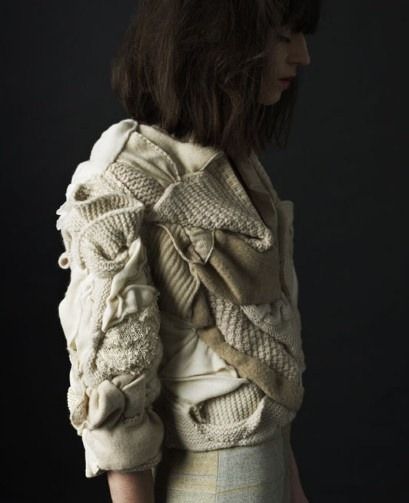 Photo | knitGrandeur | Bloglovin’ Knitted Wit, Recycled Fashion, Creation Couture, Knitwear Fashion, Upcycled Fashion, Eco Fashion, Knit Fashion, Mode Inspiration, Knitting Inspiration