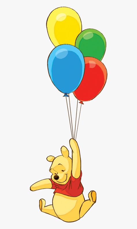 Drawing Winnie The Pooh, Winnie The Pooh With Balloon, Pooh With Balloon, Winnie The Pooh Png, School Wall Art Ideas, Pooh Drawing, Winnie The Pooh Drawing, Baby Winnie The Pooh, Pooh Pictures