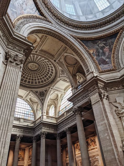 Neo Greek Architecture, Paris University, Middle Ages Architecture, Paris Pantheon, Gorgeous Architecture, Pantheon Paris, Classic Building, Neoclassical Architecture, Royal Aesthetic