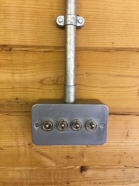 Conduit Lighting, Surface Mount Lighting, Vintage Industrial Style, Mount Light, Vintage Industrial, Light Switch, Industrial Style, Martini, Door Handles