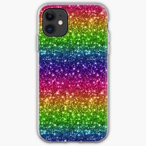 Get my art printed on awesome products. Support me at Redbubble #RBandME: https://www.redbubble.com/i/iphone-case/Rainbow-Glitter-by-Sleepygirl2010/51471613.PM7U2?asc=u Winter Planner Stickers, Kawaii Hair Clips, Rainbow Phone Case, Kids Gift Baskets, Image Nails, Glitter Iphone Case, Christmas Shoes, Glitter Phone Cases, Halloween Wallpaper Iphone