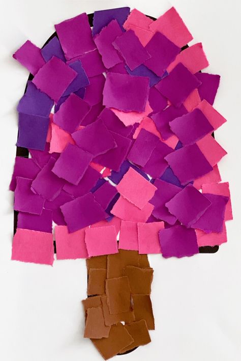 Preschool Torn Paper Art Ideas, tearing paper in preschool helps develop fine motor skills and eye hand coordination. Paper Tearing Art Ideas, Paper Art Ideas, Torn Paper Art, Tearing Paper, Color Art Lessons, Art Apple, Paper Collage Art, Torn Paper, Art How