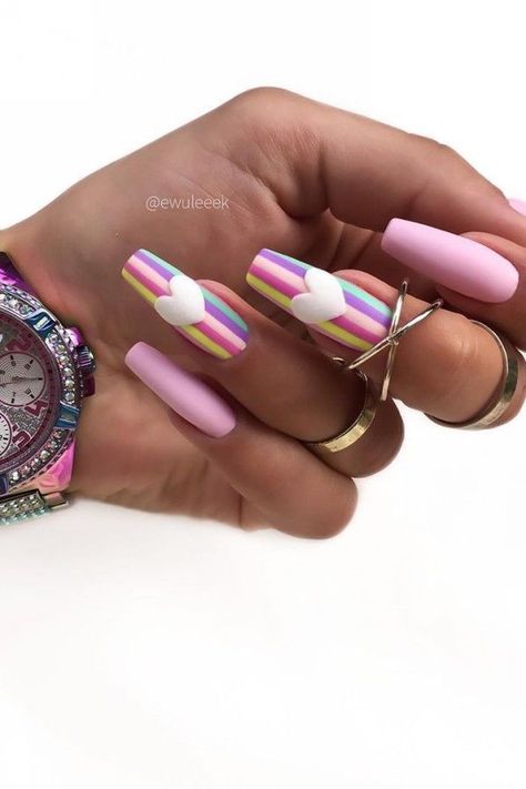 Non Traditional Valentines Nails, Nails Arts, Easter Nail Art, Romantic Nails, Nails 2023, Colorful Nail Designs, Easter Nails, Beach Nails, Hot Nails