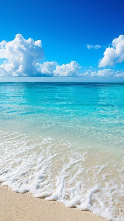 StockCake Serene tropical beach with crystal clear blue waters, soft white sands, and fluffy clouds overhead. Beach Backgrounds For Editing, Paradise Images, Inspiration Journal, Tropical Background, Clear Blue Water, Fluffy Clouds, Beach Background, Pretty Landscapes, Blue Clouds