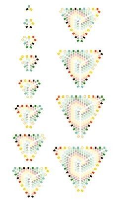 Geometric Beading Patterns, Beadwork Patterns Beading Techniques, Geometric Beadwork, Miyuki Beads Pattern, Seed Bead Jewelry Patterns, Japanese Beads, Good Morning All, Beading Jewelery, Brick Stitch Earrings