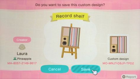 Acnh Record Stall, Acnh Music Shop, Acnh Record Shop, Acnh Music, Acnh Horror, Ac Outfits, Codes Acnh, Animal Crossing Music, Guitar Shelf