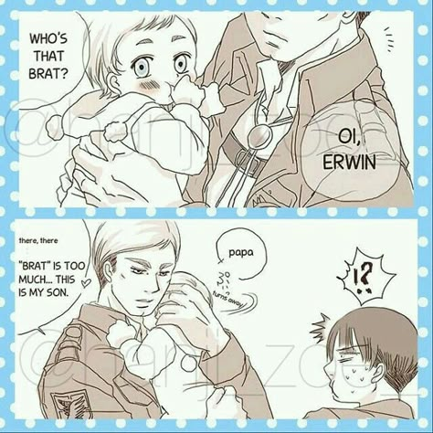 Hanji And Levi, Attack On Titan Meme, Levi Erwin, Fnaf Jumpscares, Superfamily Avengers, Erwin X Levi, Levi And Erwin, Attack On Titan Comic, Attack On Titan Ships