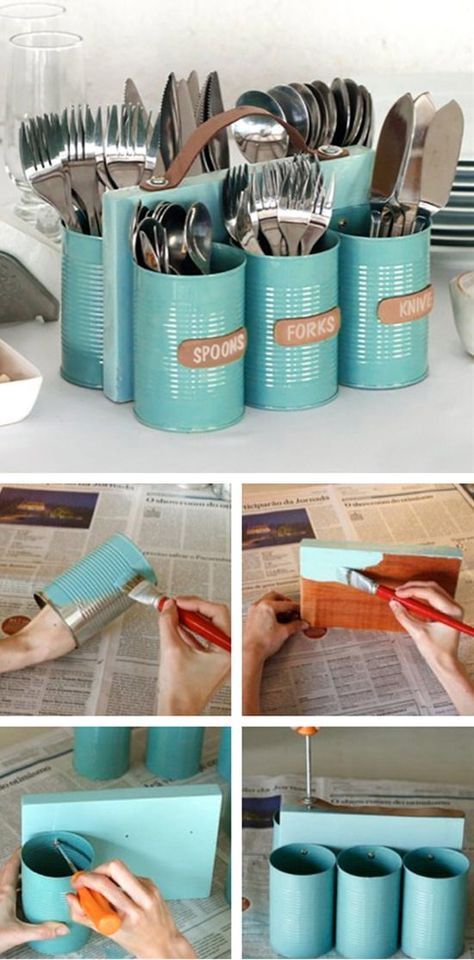 25+ Most Brilliant Utensil Organizer Ideas for Counter or Drawer ขวดโหล Mason Jar, Picnic Planning, Koti Diy, Hemma Diy, Diy Casa, Diy Simple, Creation Deco, Manualidades Diy, Diy Interior