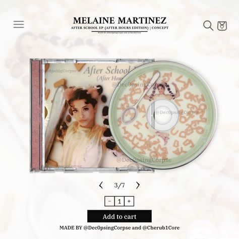 Melanie Martinez - After School EP (After Hours Edition) “The unreleased version of the EP” CD and “Absorbing Love” 12in Vinyl Collab w/ @cherub1core 200 Followers special ✨ . Artists: Melanie Martinez Pressing: After School EP (After Hours Edition) “Absorbing Love” 12in Vinyl Value: N/A . . This is just a concept 🫶🍼🥄 🏷️ #melaniemartinez #melaniemartinezfanpage #vinyl #vinylporn #vinylcollection #vinyloftheweek #vinylrecord #vinylcollectionpost #vinylcolored #lp #vinylcollector #aestheti... Melanie Martinez Cd, Melanie Martinez Vinyl, After School Ep, Melanie Martinez Merch, 200 Followers, Vinyl Collectors, A Concept, Ig Post, After Hours