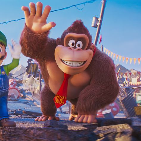 Donkey Kong, voiced by Seth Rogen, in the “Super Mario Bros Movie” (2023). Donkey Kong Mario Movie, The Super Mario Bros Movie, Super Mario Bros Movie, Super Mario Games, Heavy Breathing, Movie 2023, Seth Rogen, Mario Games, Super Mario Art