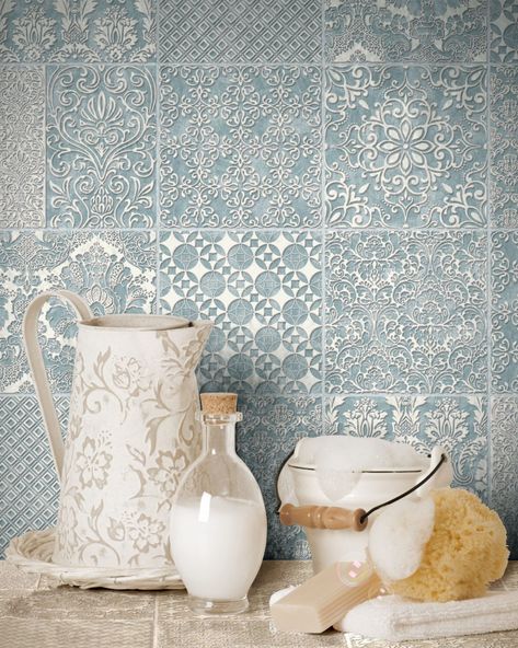 Browse Delicato Ocean Decorative Porcelain online at Mandarin Stone. Shop online or visit your nearest showroom today! Kitchen Splashback Tiles, Stone Backsplash, Decor Baie, Kitchen Splashback, Kitchen Tile, Trendy Kitchen, Wall And Floor Tiles, Kitchen Tiles, Küchen Design