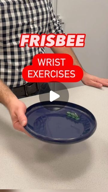 Eli Yovits OTR/L, CHT on Instagram: "💥Frisbee exercises💥  ✨Here are 3 items to be used together with a frisbee to work on wrist proprioception/stability:  1️⃣ Marbles 2️⃣ Golf ball 3️⃣ Weighted ball (1 lb)   ▪️ I move the frisbee in both directions and try to keep the ball close to the edge as it goes around the frisbee, increasing the difficulty  ▪️Golf ball is a bit easier because it is light and easier to control.  ▪️The marbles are smaller and the more you use at one time, the more precision that is required to keep them moving in unison around the frisbee edge  ▪️The weighted ball is more difficult due to the extra weight involved!  #handtherapy #certifiedhandtherapist #physiotherapy #terapiademano #terapiademão #occupationaltherapy #physicaltherapy #wrist #wristpain #wristpainrelie Wrist Activities Occupational Therapy, Hand Therapy Exercises, Geriatric Occupational Therapy, Wrist Pain Relief, Occupational Therapy Assistant, Weight Ball, Wrist Exercises, Occupational Therapy Activities, Wrist Pain