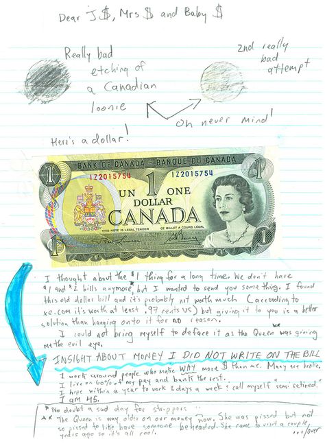 Money love letter by SlackerJo. Money Motivation, One Dollar, Love Letter, Love Letters, Read More, Money