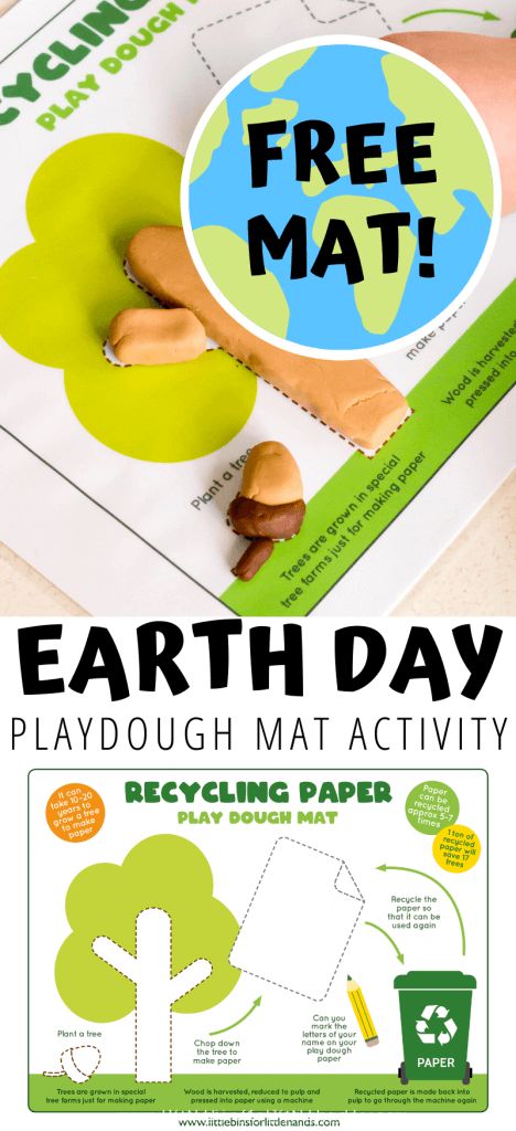 Earth Day Playdough, Easy Playdough, Make Your Own Playdough, Best Playdough Recipe, Preschool Rules, Easy Playdough Recipe, Easy Indoor Activities, Recycling Activities, Dough Mats