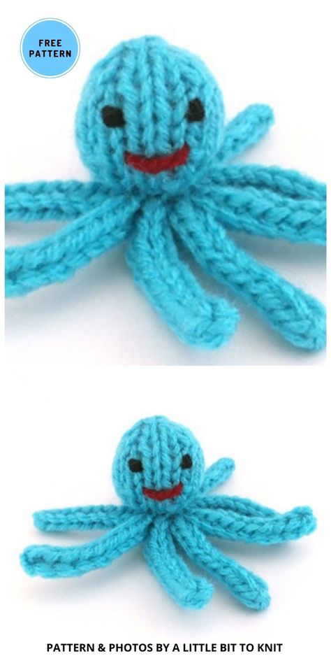 3 Free Knitted Octopus Toy Patterns For Kids. Free Knitted Octopus Toy Patterns For Kids curated by The Knit Crew. Loom Knit Octopus, Knitted Octopus Pattern Free, Knit Octopus, Knitted Octopus, Octopus Knitting Pattern, Octopus Knitting, Octopus Toy, Patterns For Kids, Kids Knitting