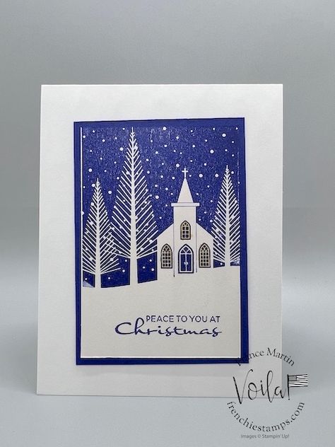 Nighttime Sky, Stampin Pretty, Unique Stamps, Stampin Up Christmas Cards, Stampin Up Christmas, Religious Christmas, Christmas Scene, Holy Night, Silent Night