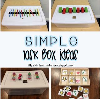 Free Task Boxes, Task Box Ideas, Shoebox Tasks, Math Task Boxes, Task Boxes Preschool, Fine Motor Task Boxes, Task Boxes For Special Education, Structured Teaching, Teacch Tasks