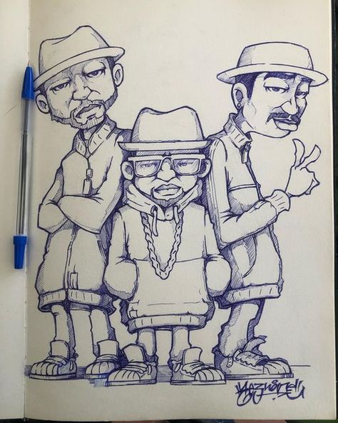 Art Inspiration Drawing Ideas Creativity, Cartoon Graffiti Art, Graffiti Drawing Characters, Street Drawing Sketches, Graffiti Art Drawing Ideas, Graffiti Characters Sketches, Street Style Art, Gangster Drawings, Easy Graffiti