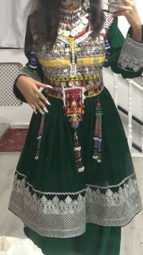 Afghan Dresses Aesthetic, Afghan Dress Aesthetic, Afghan Clothes Aesthetic, Afghani Culture Aesthetic, Black Afghan Dress, Pashto Dress, Afghani Culture, Afghanistan Dress, Cultural Clothes