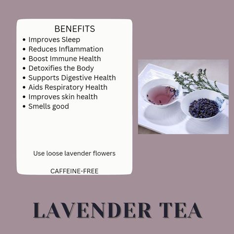 Lavender Benefits Herbs, Benefits Of Lavender Tea, Coping Kit, Lavender Tea Benefits, Nettle Tea Benefits, Jasmine Tea Benefits, Herbal Flowers, Herbal Nutrition, Healing Tea Recipes