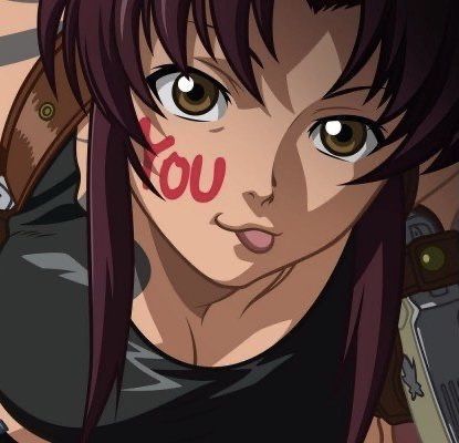 Hi C, Black Lagoon, Tumblr, Hair, Anime, Black