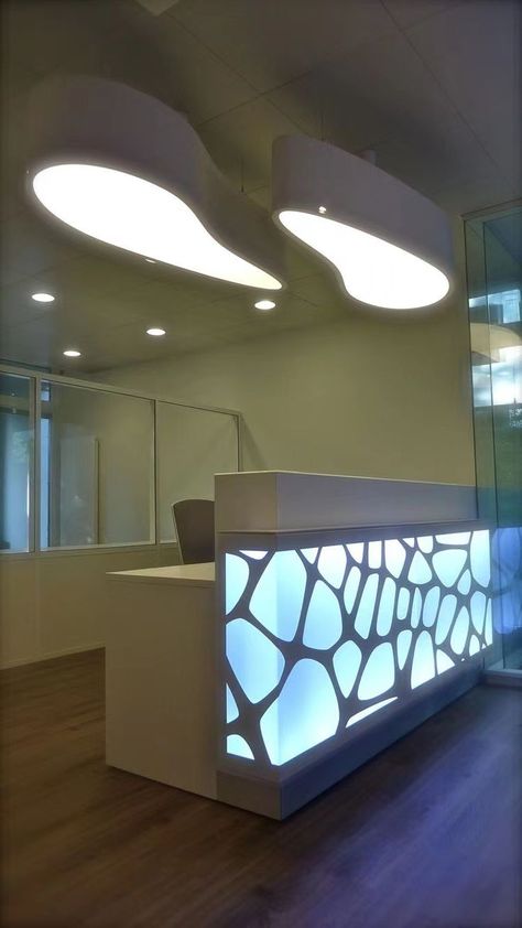 Reception Desk Counter, Reception Desk Design, Office Table Design, Modern Reception, Corporate Office Design, Pharmacy Design, Reception Counter, Creative Office, Dental Office Design