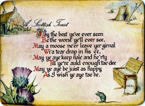 Scottish Toast, Scottish Traditions, Scottish New Year, Scottish Sayings, Scottish Quotes, Campbell Clan, Beautiful Scotland, Scottish Style, Scotland History