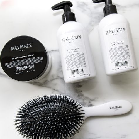 Backstage secret for the use of the Balmain Spa Brush: clean your brush regularly with soap in lukewarm water. Let the brush dry naturally with the bristles facing down.   Available in selected salons, luxury department stores or can be purchased through the Balmain Hair E-boutique (link in bio) February Goals, Shampoo Packaging, Hair Couture, Morning Routine School, Balmain Hair, Couture Hairstyles, Signature Fragrance, Balmain Paris, Graphic Inspiration