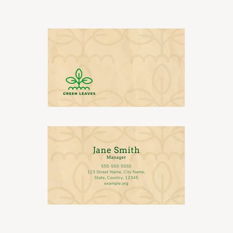 Free Vector | Eco business card template with line art logo in earth tone Eco Business, Line Art Logo, Street Names, Card Tags, Business Card Template, Art Logo, Earth Tones, Pet Care, Card Template