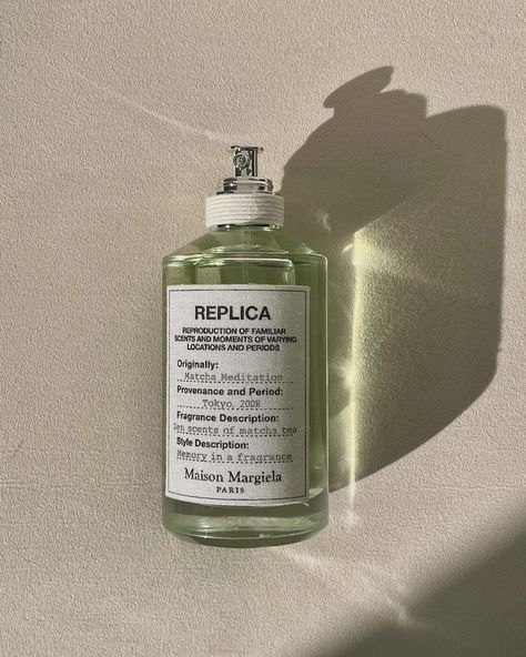 Replica Matcha Meditation, Maison Margiela Perfume, Matcha Meditation, Replica Perfume, Jo Malone Perfume, Girl With Green Eyes, Better Instagram, Margiela Replica, Perfume Bottle Design