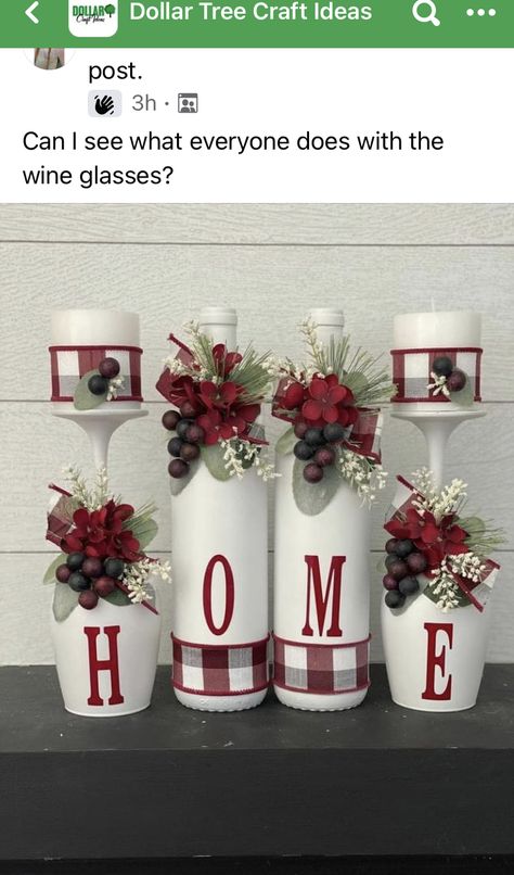 Plaid Home Decor, Glass Bottle Art, Cricket Machine, Wine Bottle Crafts Christmas, Crafts 2023, Ocean Projects, Candles Decor, Planter Project, Bottle Centerpieces