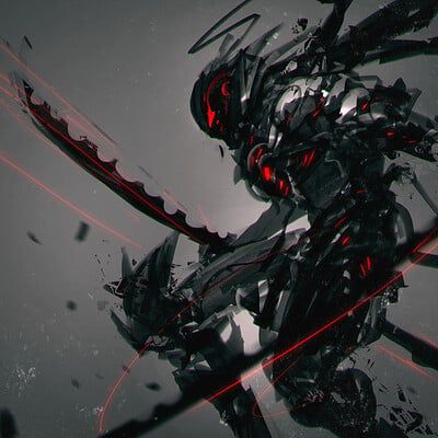 Ninja Armor, Benedick Bana, Futuristic Concept Art, Futuristic Armour, Ninja Art, Artwork Gallery, 다크 판타지, Power Armor, Spaceship Design