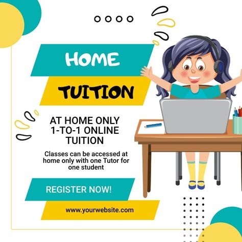 Home Tuition Classes Facebook Instagram Post | PosterMyWall Tuition Advertisement, Tuition Classes, Kindle Book Cover, Educational Poster, Concept Map, Campaign Posters, Design For Home, Blog Header, Facebook Event