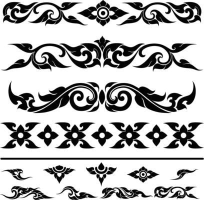 Thai Patterns in Silhouette Style for Decoration 43487738 Vector Art at Vecteezy Thai Pattern, Thai Art, Aesthetic Backgrounds, Vector Art, Flower Art, Vector Free, Royalty Free, Texture, Clip Art