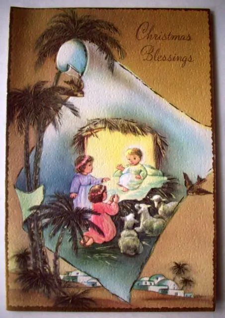 GIRLS VISIT NEW born Savior embossed vintage Christmas Greeting Card *T13 $6.99 - PicClick Pink Christmas Table Setting, Pink Christmas Table, Silent Night Holy Night, Xmas Greeting Cards, Xmas Greetings, Vintage Christmas Greeting Cards, Pink Xmas, Merry Christmas Card Greetings, Christmas Shows