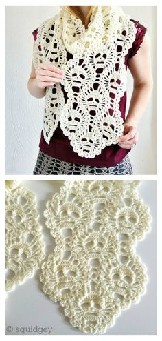 Lost Souls Skull Scarf Free Crochet Pattern #freecrochetpatterns  #crochetscarf  #crochethalloween Crochet Skull Scarf, Skull Scarf Crochet Pattern Free, Skull Crochet, Crochet Skull Patterns, Crochet Pour Halloween, Crochet Scarfs, Crochet Skull, Confection Au Crochet, Skull Scarf