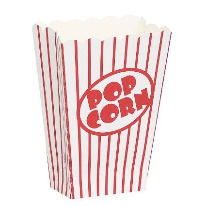 Popcorn Boxes (8 count) : Amazon.com : Kitchen & Dining Movie Watching Party, Popcorn Containers, Movie Theater Popcorn, Popcorn Boxes, Popcorn Party, Carnival Themed Party, Popcorn Bags, Popcorn Box, Carnival Themes