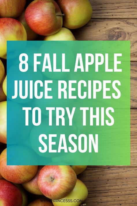 Fall Apple Juice Recipes Red Apple Juice Recipes, Fresh Apple Juice Recipes, Apple Juice Juicer Recipes, Recipes With Apple Juice, Apple Juice Recipes, Fall Juices, Apple Juice Recipe, Sugar Cleanse, 7 Day Cleanse