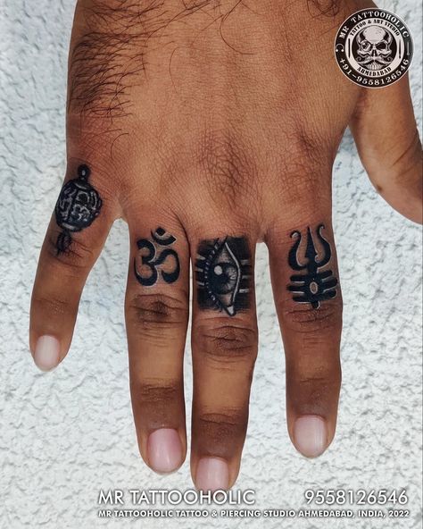 Any Tattoo & Piercing inquiry 🧿 📱Call:- 95 58 12 65 46 _______________________ 🟢Whatsapp:- 95 58 12 65 46 ______________________________ Adress:- FF 120, Above Jay Bhavani, Opp. Rahul Tower, Nr Gopi Restaurant, Anandnagar, Setellite, Ahmedabad Gujrat ______________________________ #fingertattoos #trishultattoo #omtattoo #damrutattoo #rudrakshtattoo #trishulart #mahadevlover #mahadevart #mahadevtattoo #handtattoos #mrtattooholic #tattoolife #tattooidea #tattoostudio #Ahmedabad #ahmedabadtattoo Karma Tattoo On Finger, Wing Tattoo Arm, Back Of Neck Tattoo Men, Trishul Tattoo Designs, Any Tattoo, Karma Tattoo, Mantra Tattoo, Buddha Tattoo Design, Band Tattoo Designs