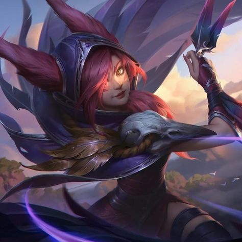 Xayah Lol, Rakan League Of Legends, Zed League Of Legends, Xayah And Rakan, Champions League Of Legends, Lol Champions, My Fantasy World, Cartoon Girl Drawing, Lol League Of Legends