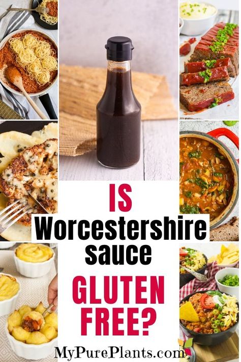 What is Worcestershire sauce? Is it gluten-free? Is it vegan? The short answer is Sadly, not always. We have found several brands you can buy that are certified gluten-free and actually found 3 brands that make vegan AND gluten-free Worcestershire sauce. Gluten Free Worcestershire Sauce, Worcestershire Sauce Recipes, Gluten Free Pantry, Gluten Free Brands, Vegan Worcestershire Sauce, Butternut Squash Risotto, Vegetarian Breakfast Recipes, Vegan Meal Plans, Vegan Gluten Free Recipes